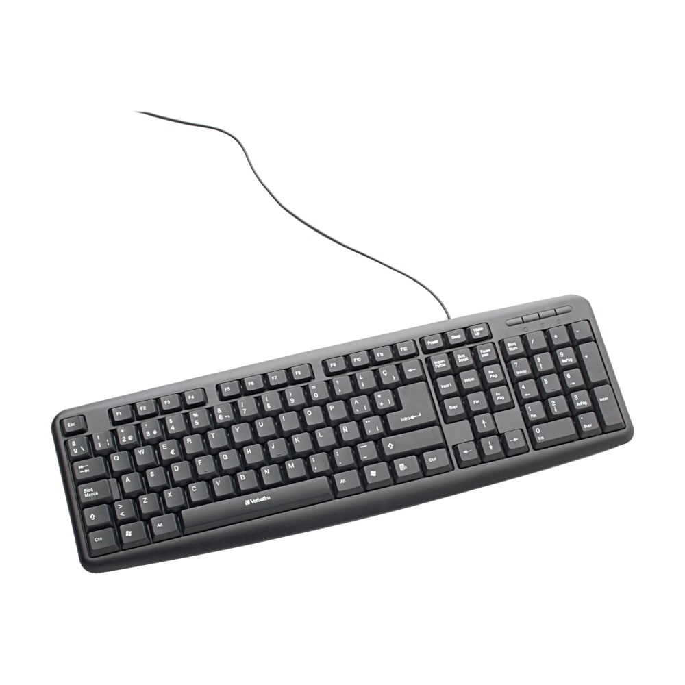 Verbatim Slimline - Keyboard and mouse set - USB - Spanish MPN:98111