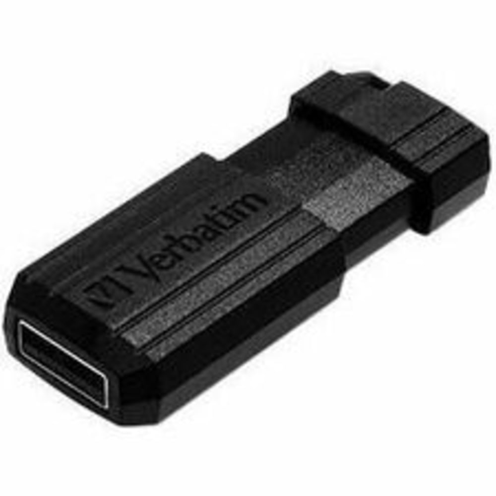 Verbatim PinStripe USB Flash Drive, 64GB, Black, Pack Of 10 MPN:70901