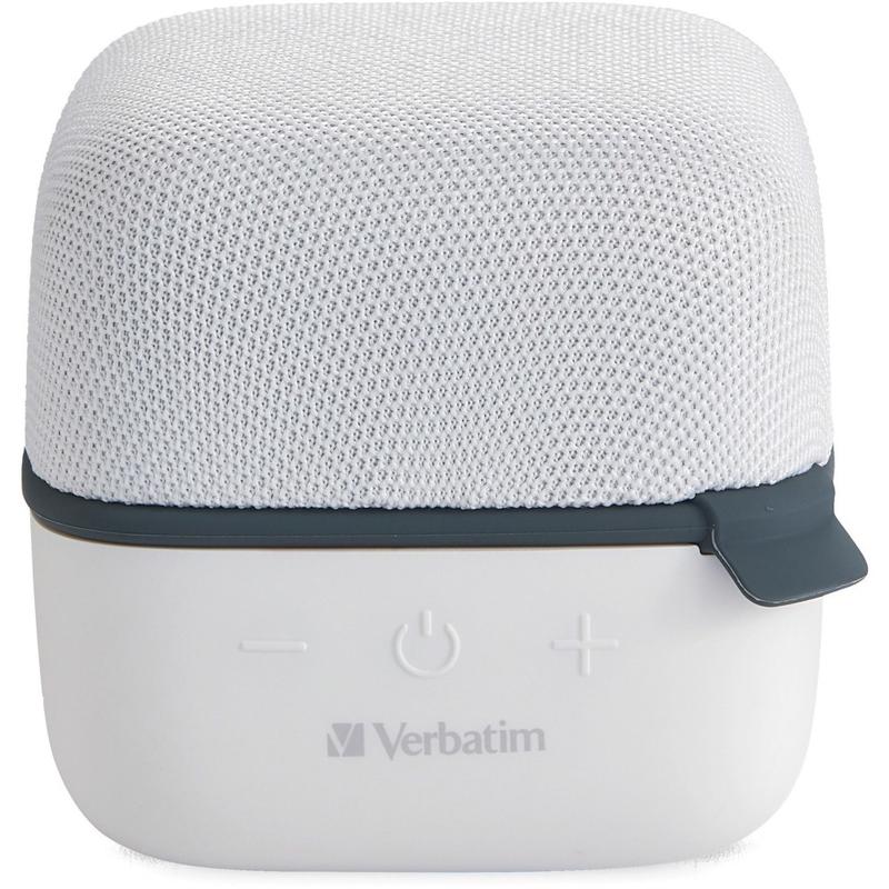 Verbatim Bluetooth Speaker System - White - 100 Hz to 20 kHz - TrueWireless Stereo - Battery Rechargeable - 1 Pack (Min Order Qty 3) MPN:70227