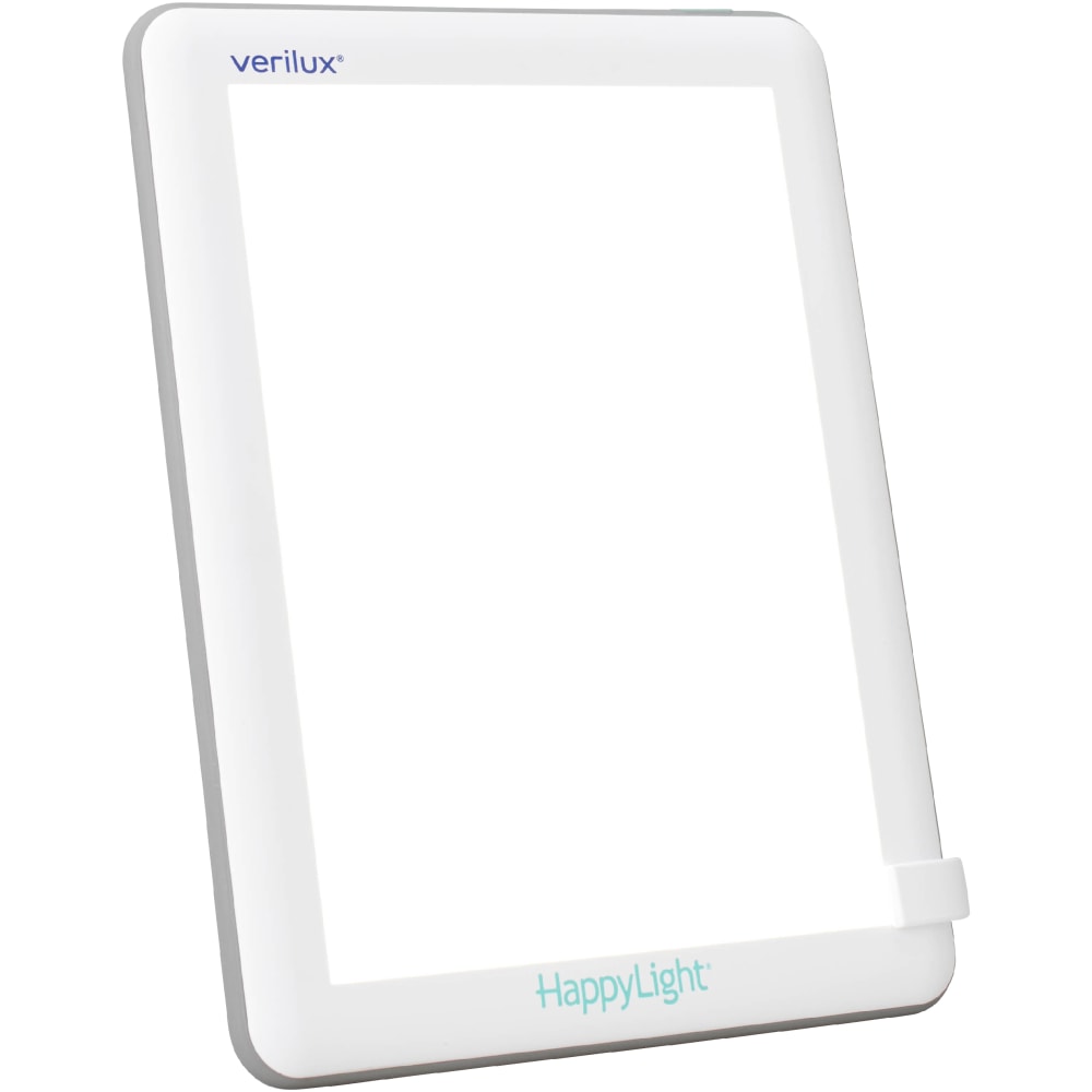 Verilux HappyLight Lucent LED UV-Free Therapy Lamp, 8-5/8inH x 6-5/8inW x 13/16inD, White MPN:VT22WW3