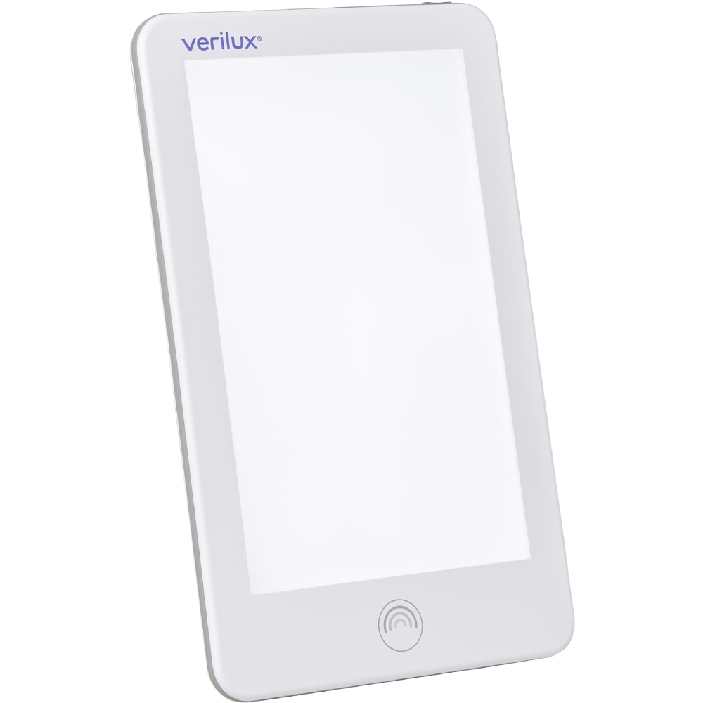Verilux HappyLight Lumi LED UV-Free Light Therapy Lamp, 10, 000 lux, 9inH x 5-3/4inW x 1/2inD, White MPN:VT31WW3