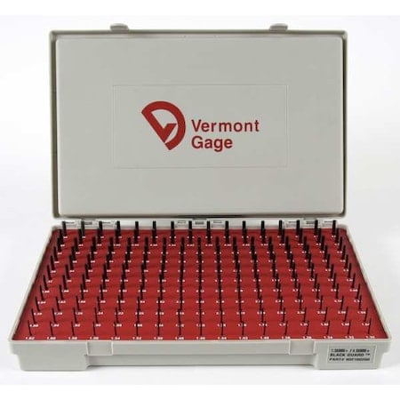 Pin Gage Set, Minus, 1.30-4.98mm, Black MPN:902200200
