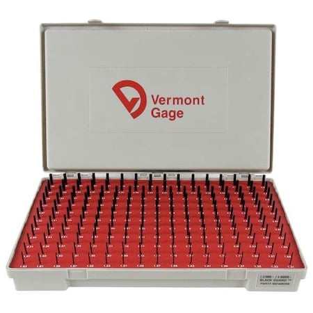 Pin Gage Set, Minus, 1.31-4.99mm, Black MPN:902400200