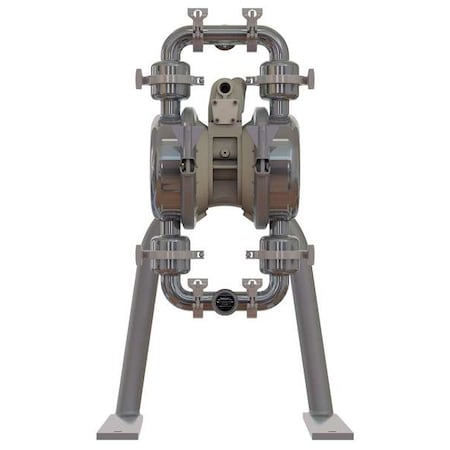 Double Diaphragm Pump, Stainless steel, Air Operated, PTFE, 86 GPM MPN:E4SJ5F5S0-3A