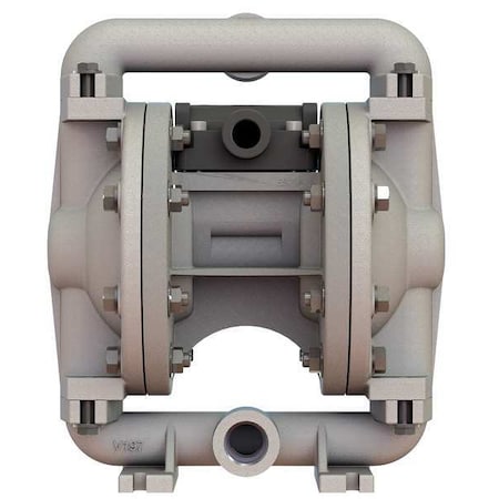 Air Operated Double Diaphragm Pump, Stainless steel, Air Operated, PTFE, 12 gpm GPM 220 Degrees F MPN:E5SP5F559C-FP