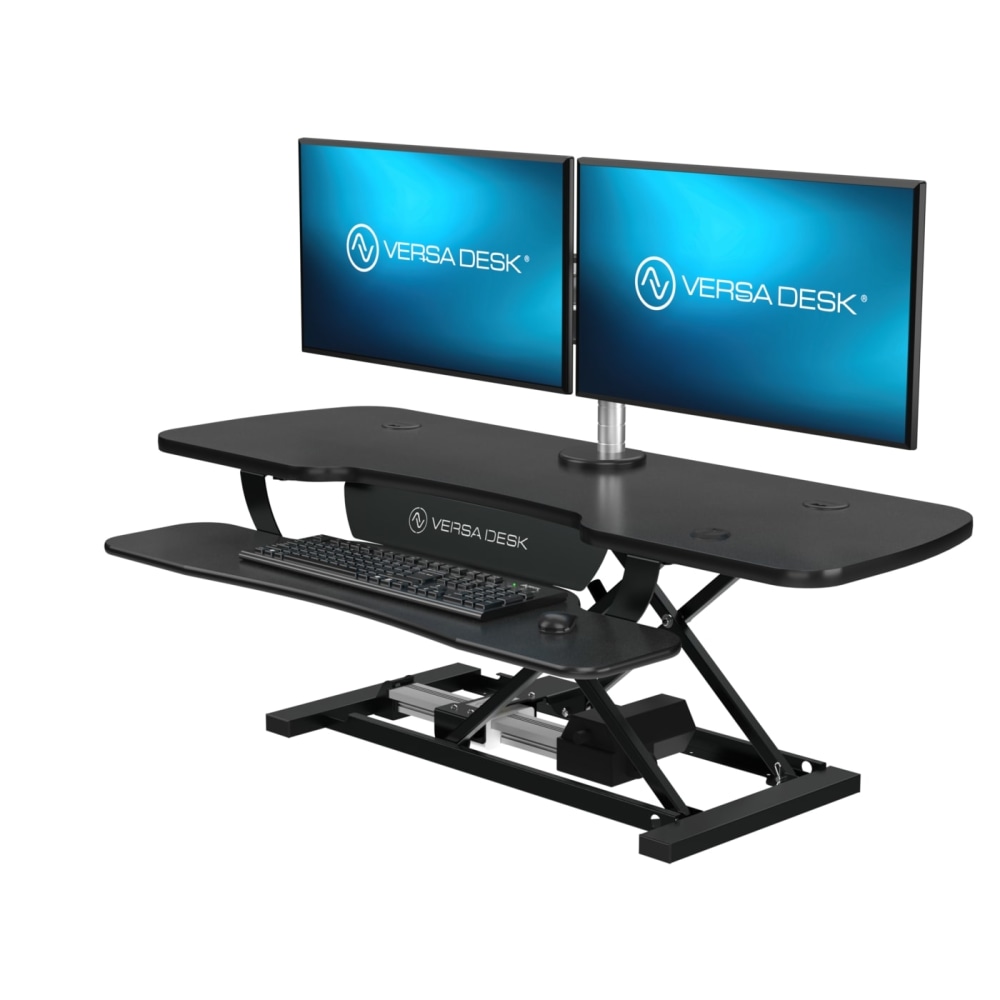 VersaDesk PowerPro Sit-To-Stand Height-Adjustable Electric Desk Converter, 40inW, Black MPN:VDPP4024BB