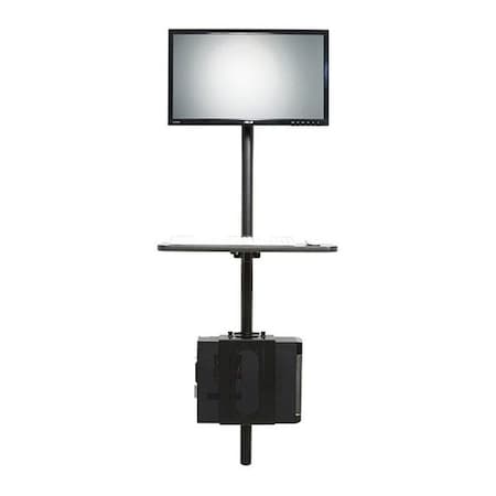 Adjustable Computer Station, use with Monitors, CPUs, Keybord Trays MPN:VT3080000-00-01