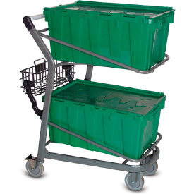 VersaCart Tote Stocking Cart with Versacart Handle Metallic Gray 101-450 MTG
