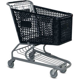VersaCart V Plastic Shopping Cart 7.12 Cu. Ft. Capacity Black 103-145 BLK
