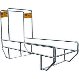 VersaCart Double Outdoor Shopping Cart Corral with Divider & Double Arch 12'L x 60