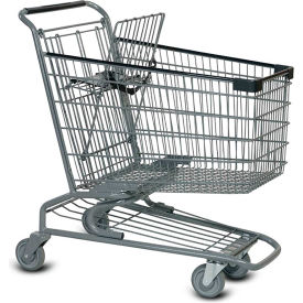 VersaCart S Standard Wire Shopping Cart 6.92 Cu. Ft. Capacity Metallic Gray 120-140 MTG