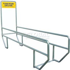 VersaCart® Single Outdoor Shopping Cart Corral 12'L x 30