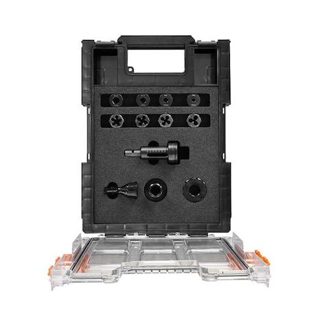 ImpactaDie Kit including Adapter/Collar + 1/4, 5/16, 3/8, 1/2'' UNC Guides and Hex Die Nuts MPN:115820-SET