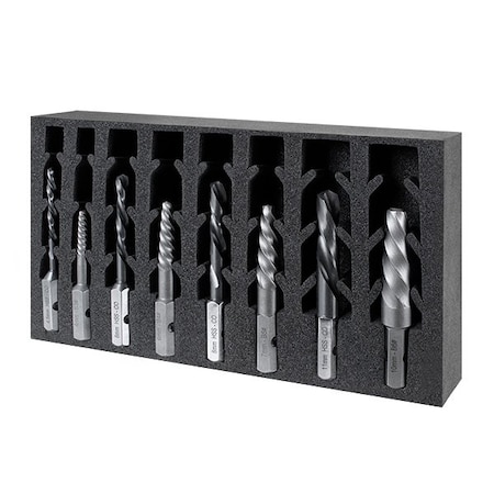 HMT HD Impact Drill & Stud Extractor Set 8pc 7/32'', 7/8'' M6-M20 MPN:2040EX-SET1
