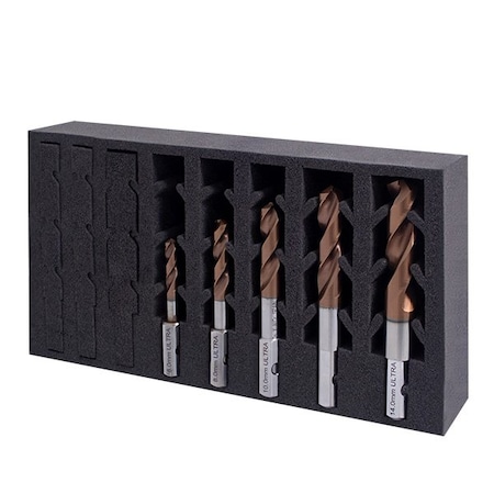 HMT ULTRA Drill Bit Set 1/4, 5/16, 3/8, 1/2, 9/16 in. MPN:209021-SET1