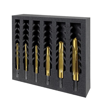 HMT HD Combi Drill-Tap InsertFoam Set, M8, M10, M12, M16, M20, M24 MPN:301130-SET2