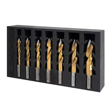 HMT TurboTip Impact Drill Bit Set, 6.8, 8, 8.5, 10, 10.5, 12, 14mm MPN:209015-SET3