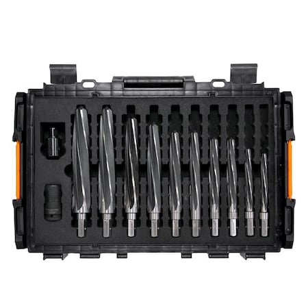 MAX Impact Reamer 10pc Set, 11/16, 1-9/16, 3/4in Impact and Mag Drill Adapter MPN:STC-EMID-INMAX01