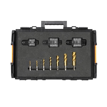 Impact Wrench Clutched Adapter Set - 3 Adapters, 5/16, 1in Spiral Flute Taps MPN:131000-INSET1