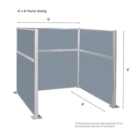 Cubicle Wall, 72 in. H, Sand, Fabric MPN:HPKU-66-S-SND-FL