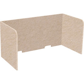 Versare SoundSorb™ Tri-Fold Acoustical Desktop Privacy Panel 2' x 4' Beige 7826103