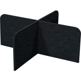 Versare SoundSorb™ X-Fit Acoustical Desktop Privacy Panel 2' x 4' Black 7826224