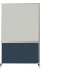 Versare DivideWrite™ Mobile Room Divider Whiteboard 6'H x 4'W Ocean 1090168