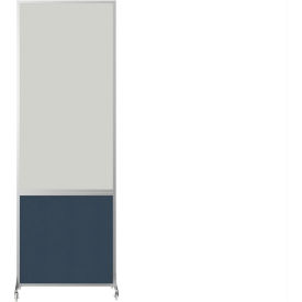 Versare DivideWrite™ Mobile Room Divider Whiteboard 6'H x 2'W Ocean 1094222
