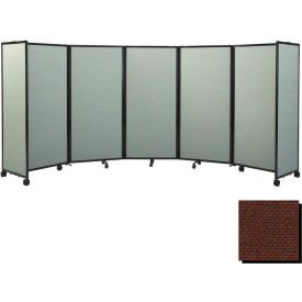 Portable Mobile Room Divider 5'x25' Fabric Royal Blue 1160905
