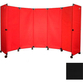 Portable Mobile Room Divider 10' Black 1708102