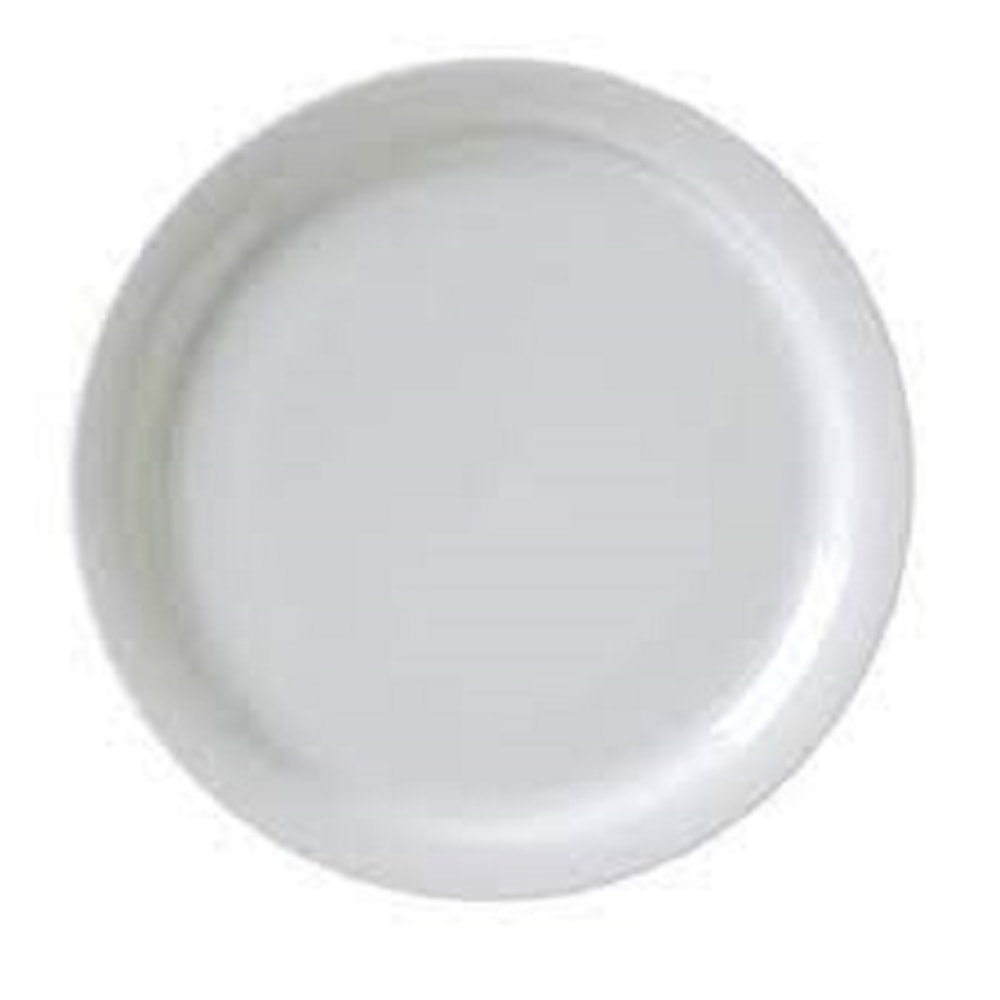 Hoffman Vertex Round China Plates, 7-1/2in, White, Pack Of 36 Plates MPN:CAT-7