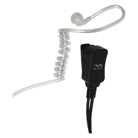 Surveillance Kit, 1 Wire, 3 ft. Cord L, Blk MPN:MH101A4B