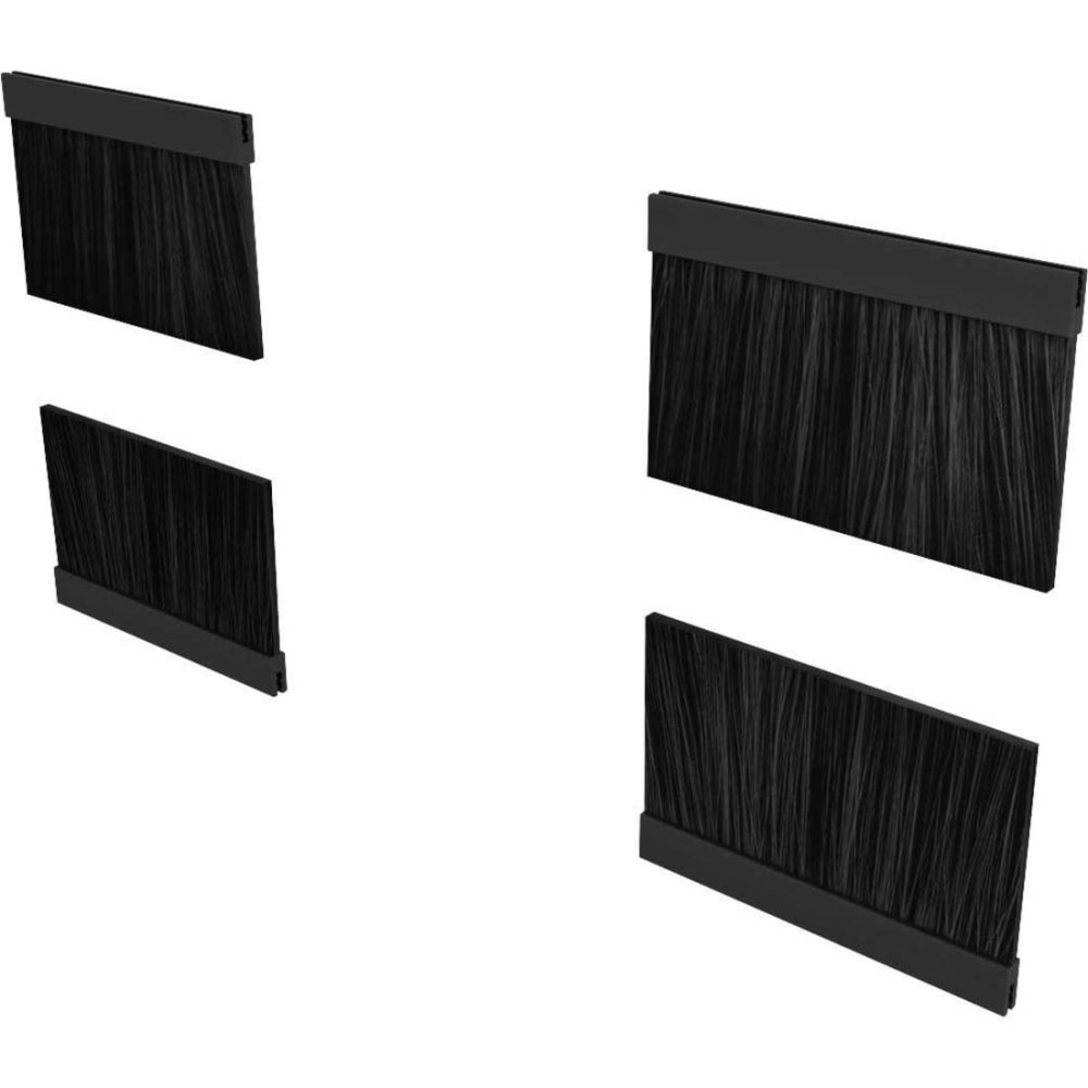 Vertiv Cable Pass Through Brush Kit for Top Panel - 8 pcs. (VRA2006) - Black - 8 Pack - Metal MPN:VRA2006