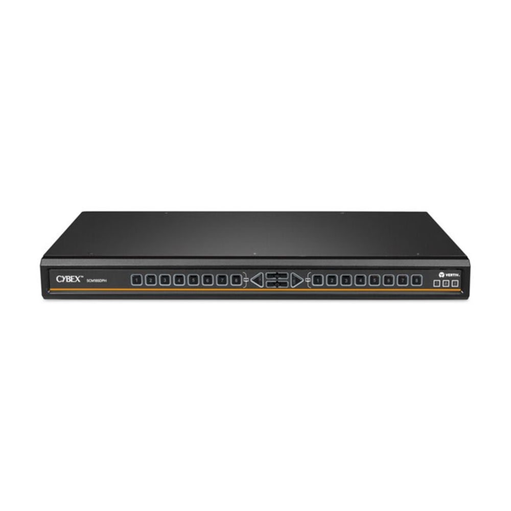 Cybex SCM185DPH - KVM / audio / USB switch - 8 x KVM / audio / USB - 1 local user - desktop, rack-mountable - TAA Compliant MPN:SCM185DPH-400