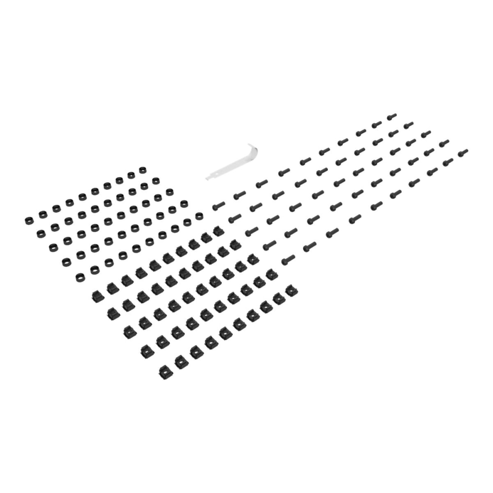 Vertiv Mounting Hardware - M6 cage nuts___REALPIPE___ screws___REALPIPE___ washers___REALPIPE___ 50 pcs. each - Cage Nut, Cup Washer, Screw - Metal - Black MPN:VRA5000