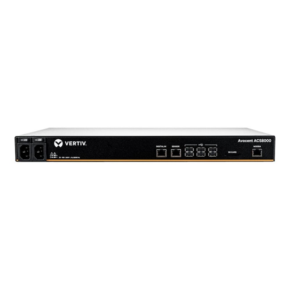 Avocent 8-Port ACS8000 Console System With Dual AC Power Supply MPN:ACS8008MDAC-400