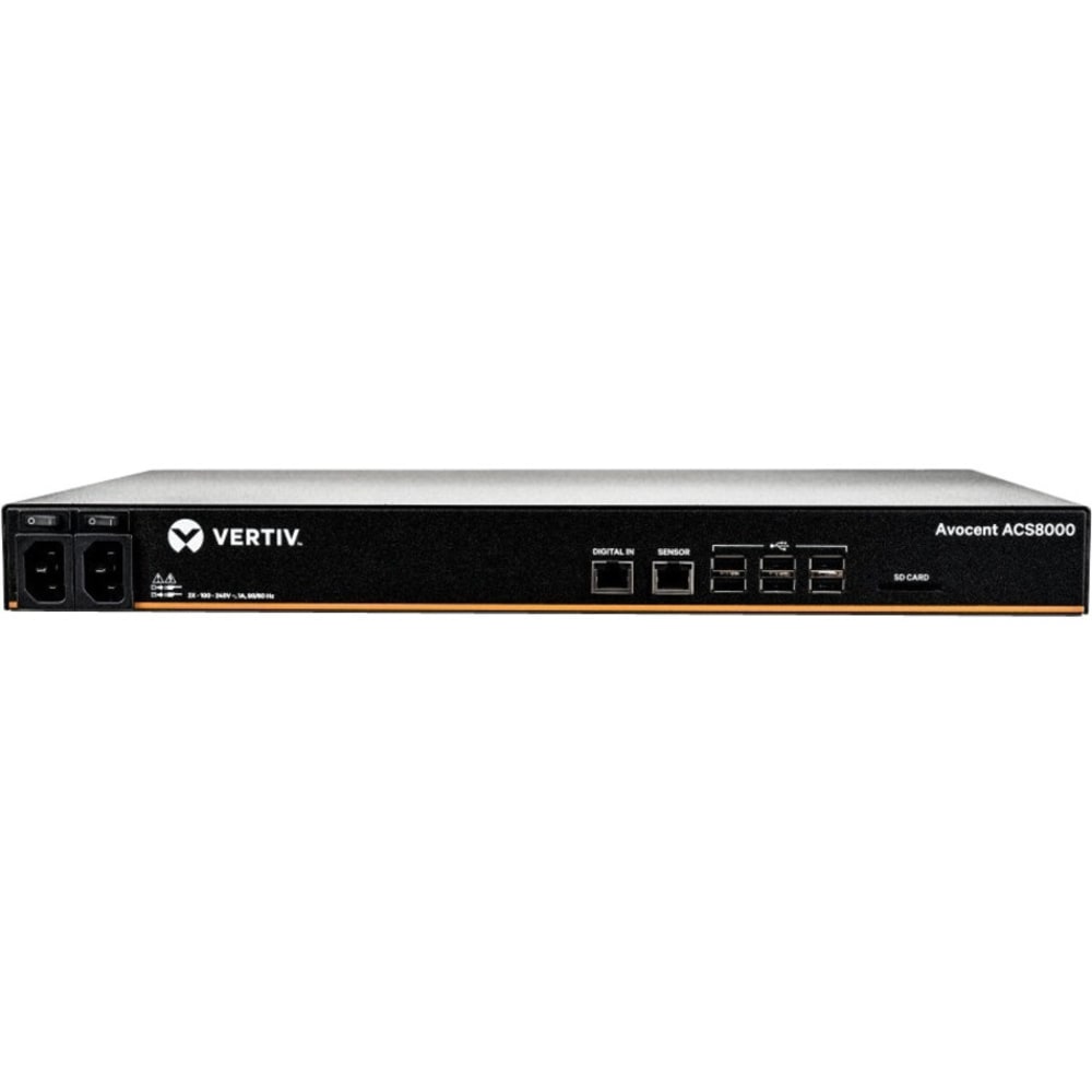 Vertiv Avocent ACS8000 Serial Console, 48 port Console Server, Dual AC MPN:ACS8048DAC-400