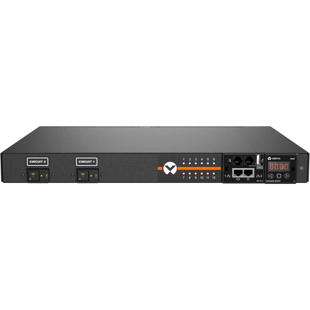 Vertiv Geist Switched Rack PDU, 1U Rack, NEMA L6-30P MPN:VP53100