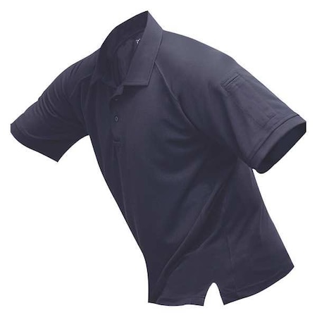 Tactical Polo Shirt, 100% Polyester, Button Front, 2 Pocket(s), Navy, XS MPN:VTX4000NVP