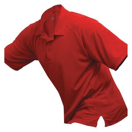 Tactical Polo Shirt, Polyester, Button Front, 2 Pocket(s), Red, XS MPN:VTX4000RDP