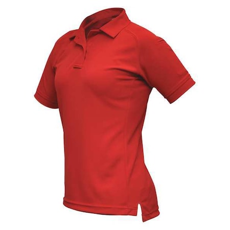 Tactical Polo Shirt, Polyester, Button Front, 2 Pocket(s), Red, S MPN:VTX4010RDP