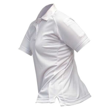 Tactical Polo Shirt, Polyester, Button Front, 2 Pocket(s), White, Xl MPN:VTX4010WHP