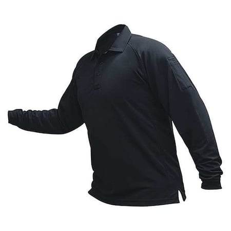 Tactical Polo Shirt, Polyester, Button Front, 2 Pocket(s), Navy, XS MPN:VTX4020NVP