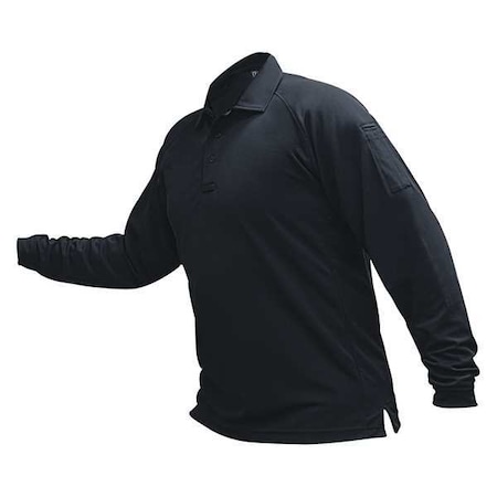 Tactical Polo Shirt, 100% Polyester, Button Front, 2 Pocket(s), Navy, 4Xl MPN:VTX4020NVP