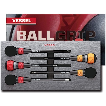BALL GRIP Ratchet Screwdriver 5PC. Set MPN:22002N3EVA