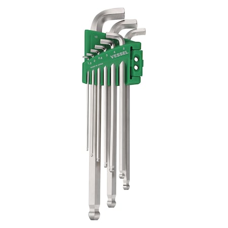 L-Key Wrench Stubby, Ball Point Hex, 9PCS MPN:8209BPU
