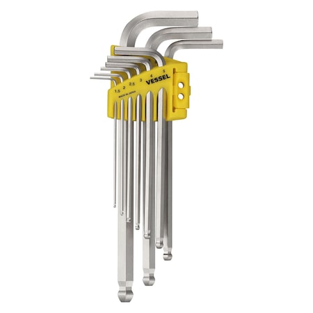 L-Key Wrench, Ball Point Hex, 9PCS Set MPN:8309BPU