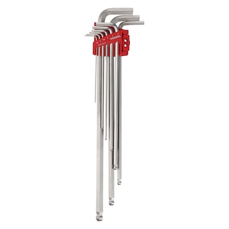 L-Key, Extra Long, Ball Point Hex, 9PCS MPN:8309BPXLU