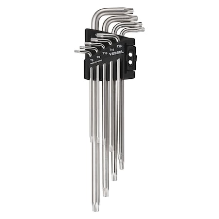 L-Key Wrench, Tamper-proof Torx, 9PCS Set MPN:8509TXHU