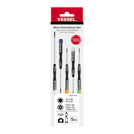 Micro Screwdrivers Set, Torx 5 Pcs MPN:99005TXPBU